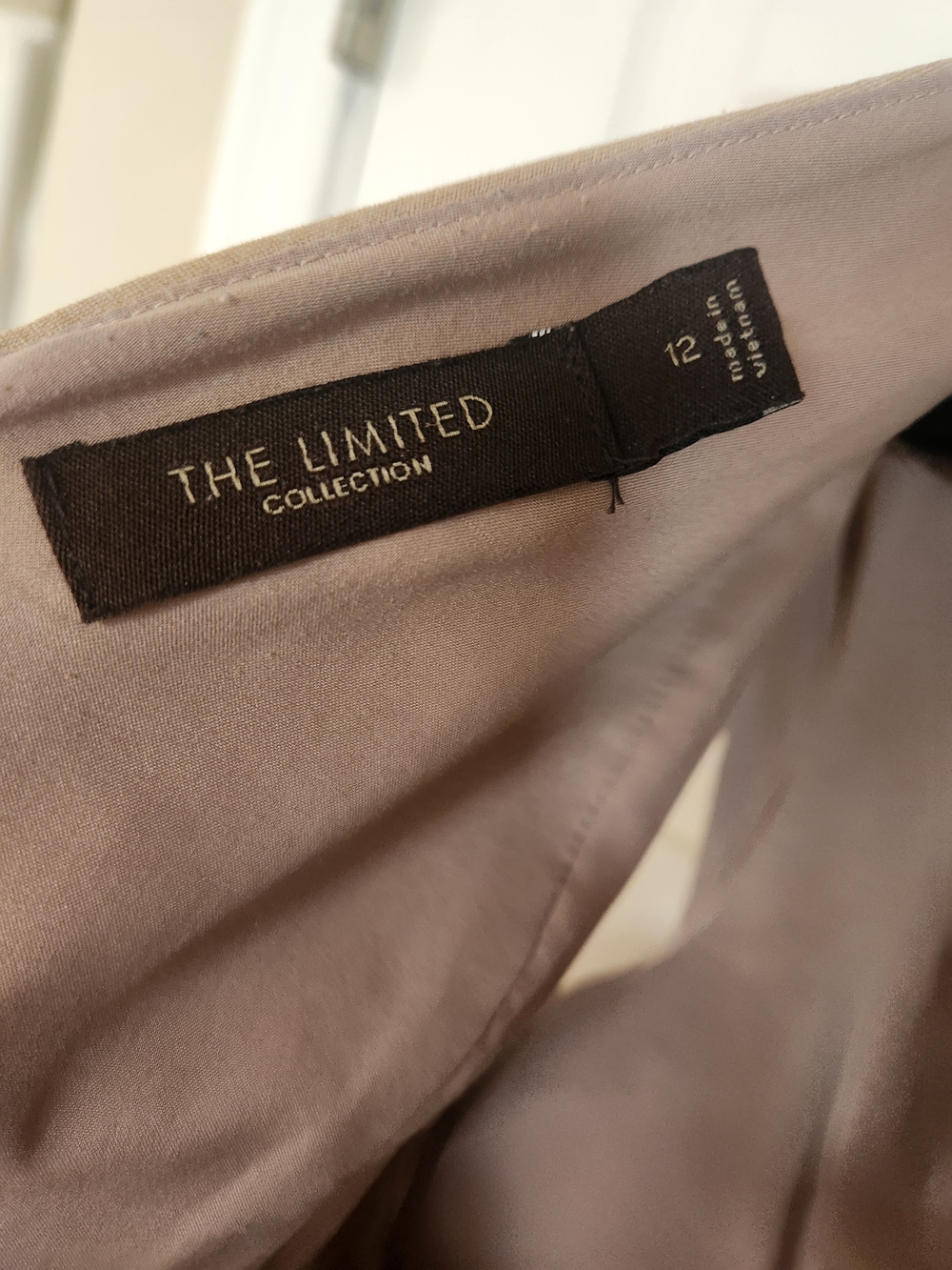 The Limited taupe blouse